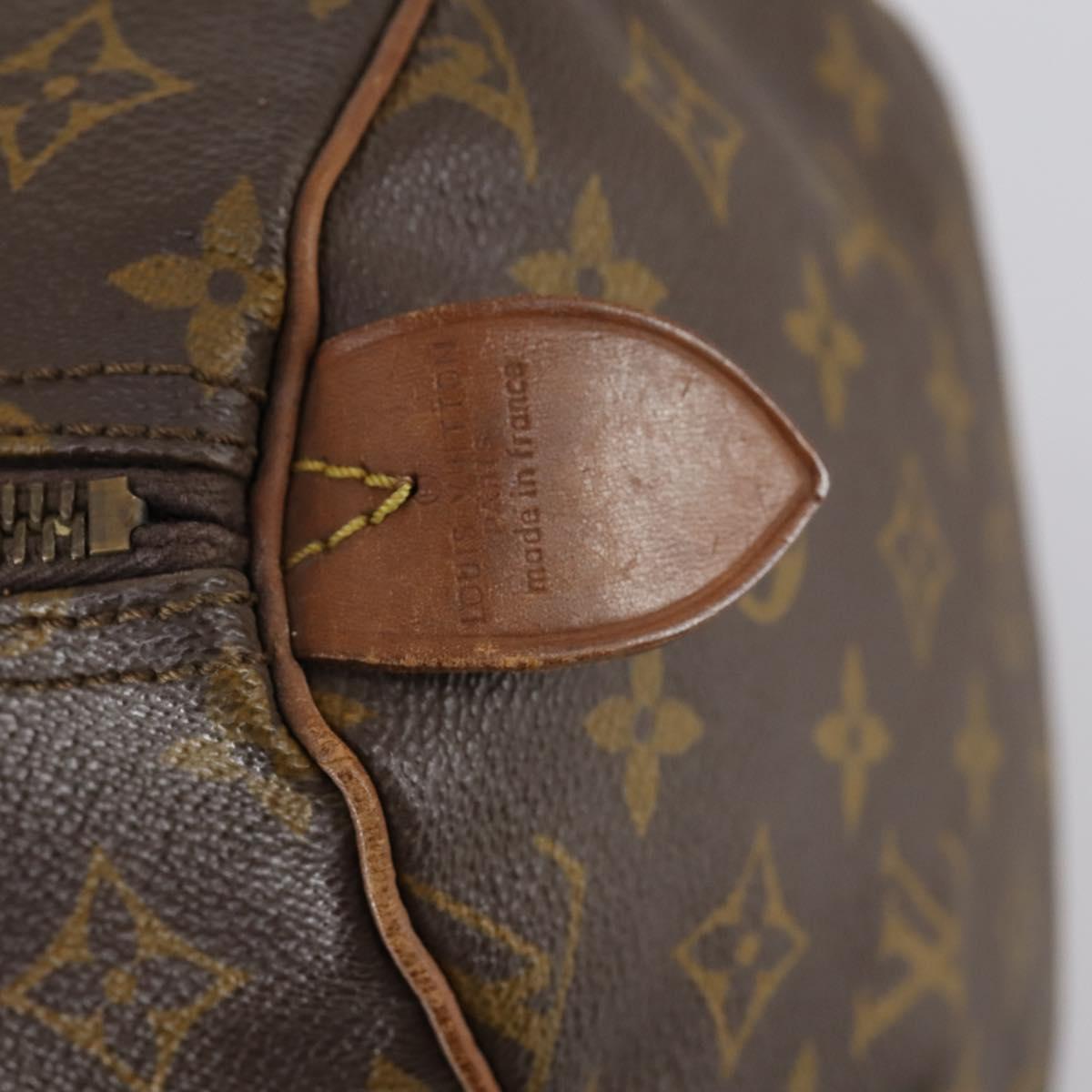 LOUIS VUITTON Monogram Speedy 35 Hand Bag M41524 LV Auth 151130