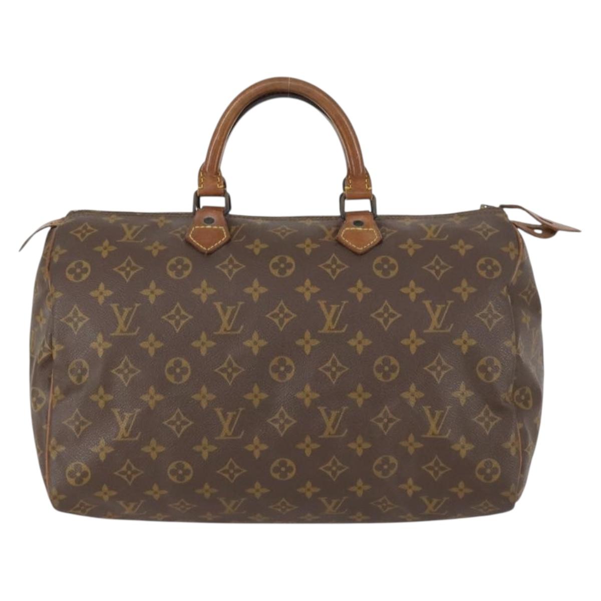 LOUIS VUITTON Monogram Speedy 35 Hand Bag M41524 LV Auth 151130