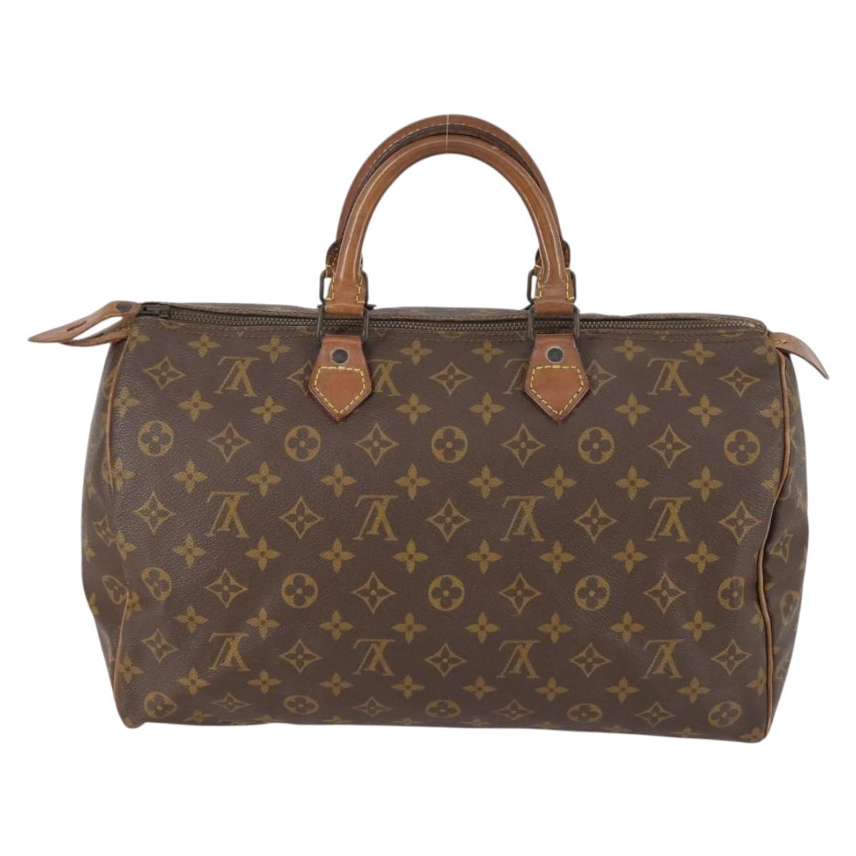 LOUIS VUITTON Monogram Speedy 35 Hand Bag M41524 LV Auth 151130