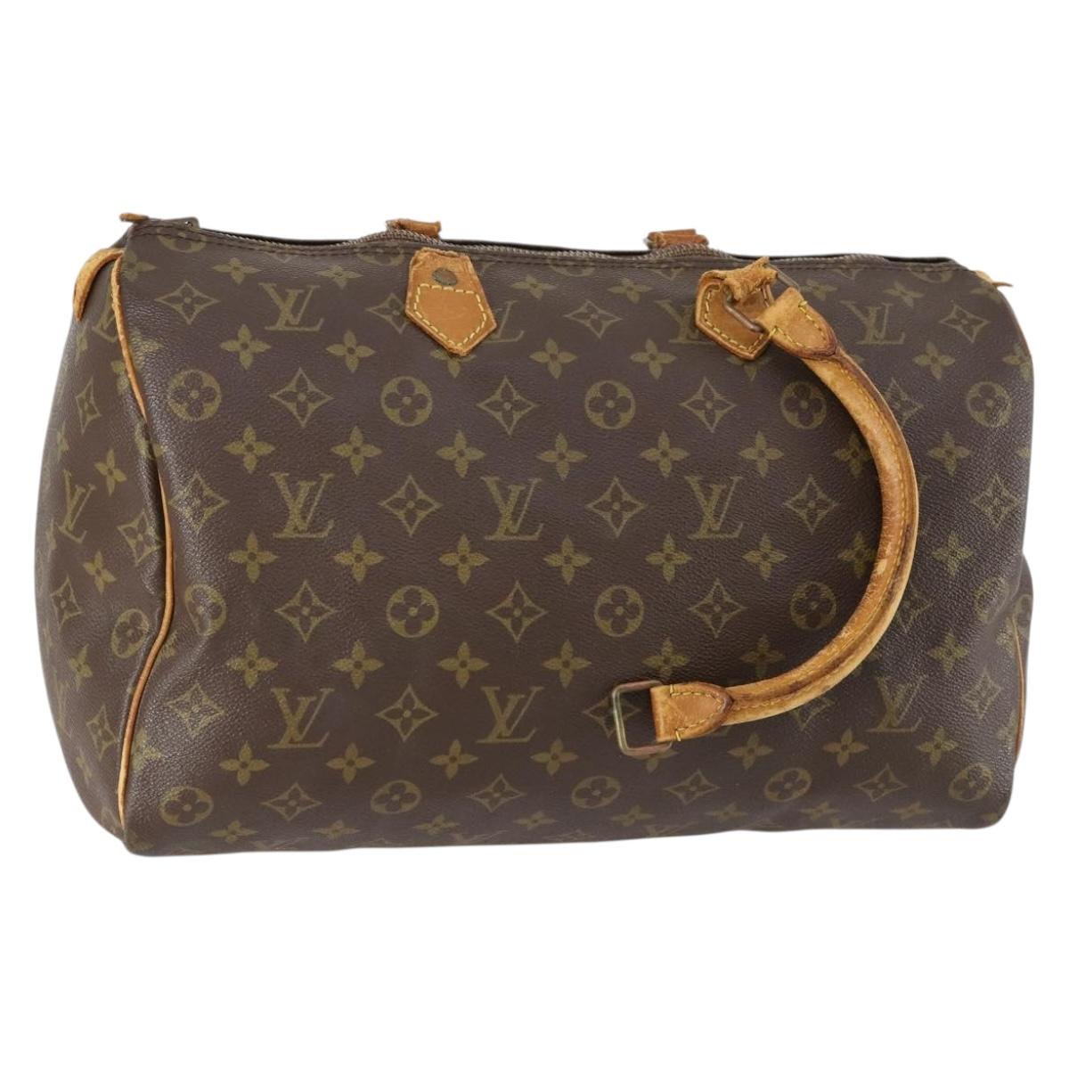 LOUIS VUITTON Monogram Speedy 35 Hand Bag M41524 LV Auth 151131