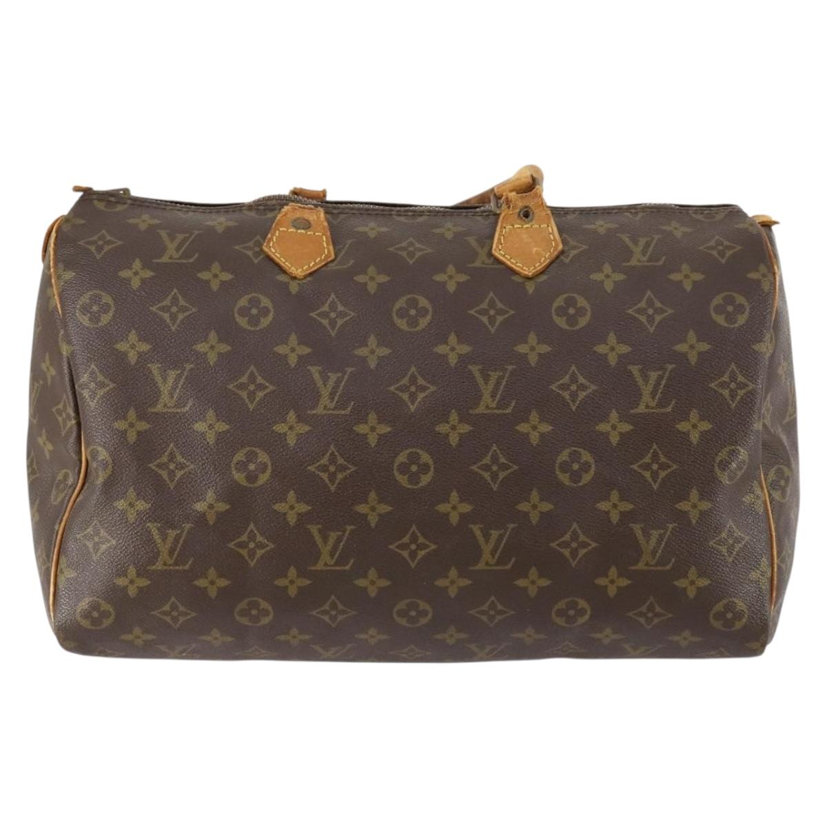 LOUIS VUITTON Monogram Speedy 35 Hand Bag M41524 LV Auth 151131