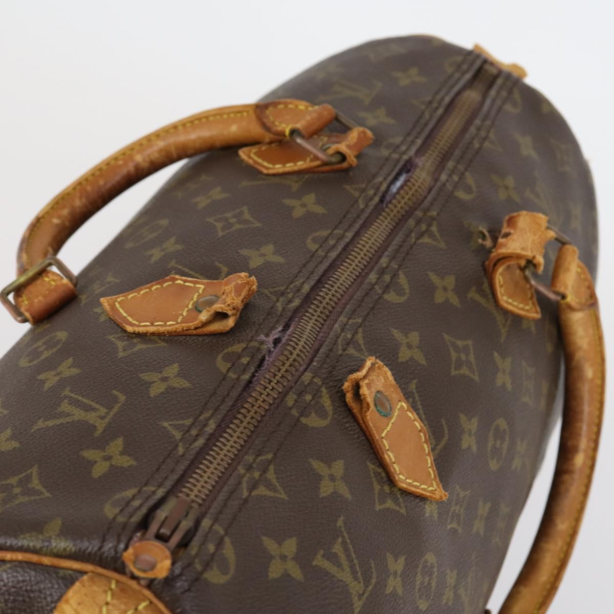 LOUIS VUITTON Monogram Speedy 35 Hand Bag M41524 LV Auth 151131