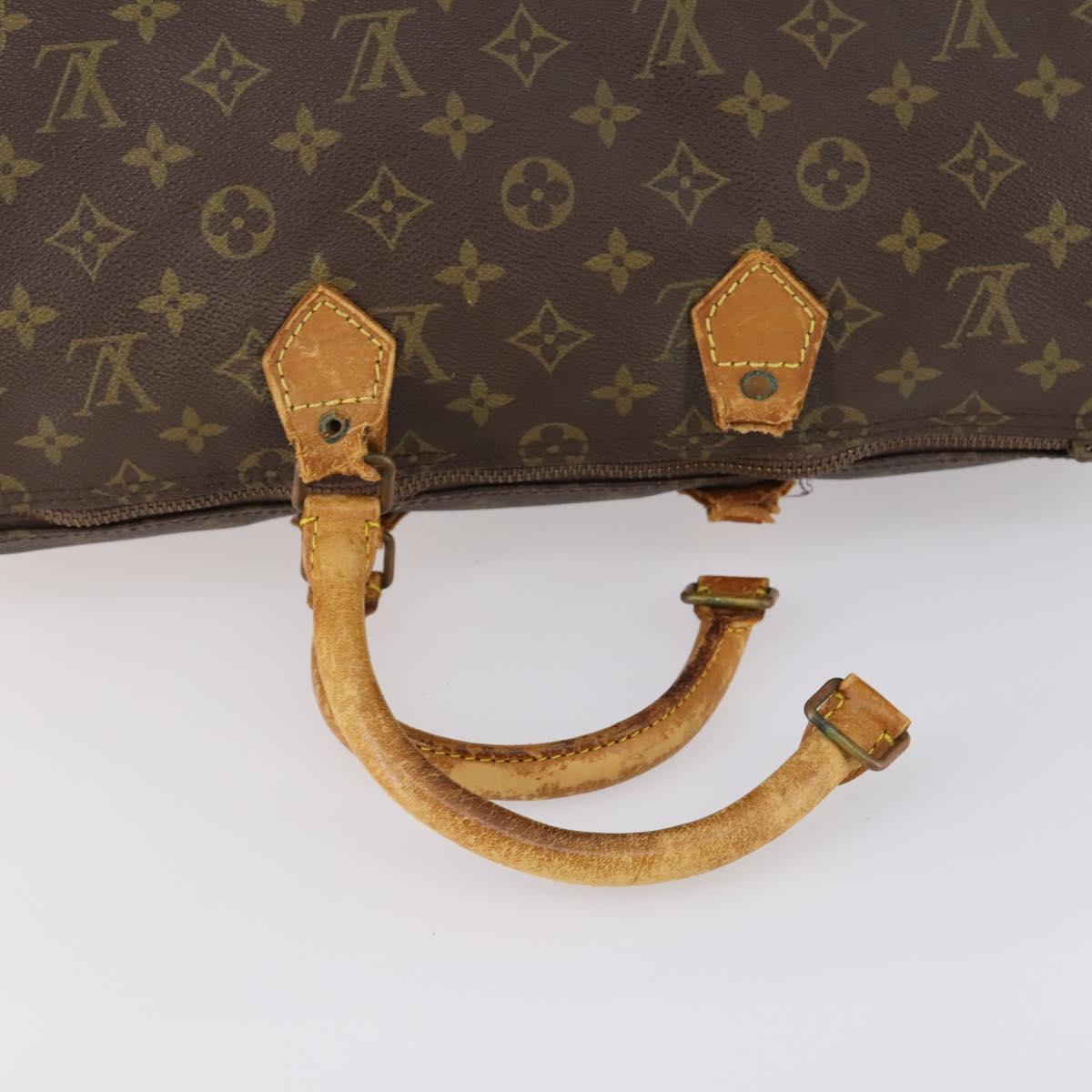 LOUIS VUITTON Monogram Speedy 35 Hand Bag M41524 LV Auth 151131