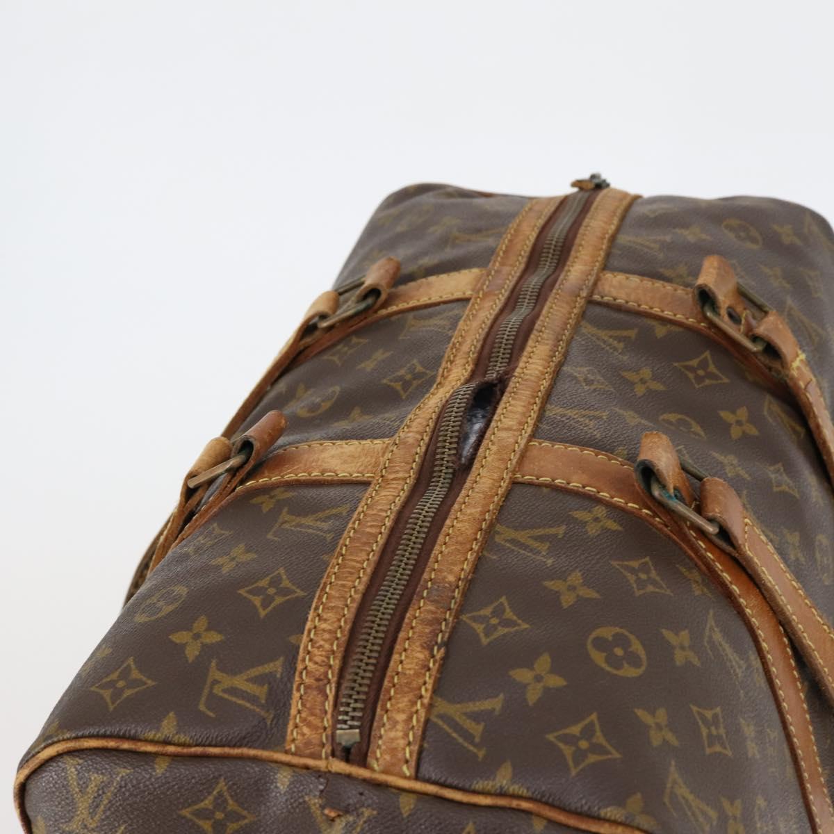 LOUIS VUITTON Monogram Sac Souple 45 Boston Bag M41624 LV Auth 151133