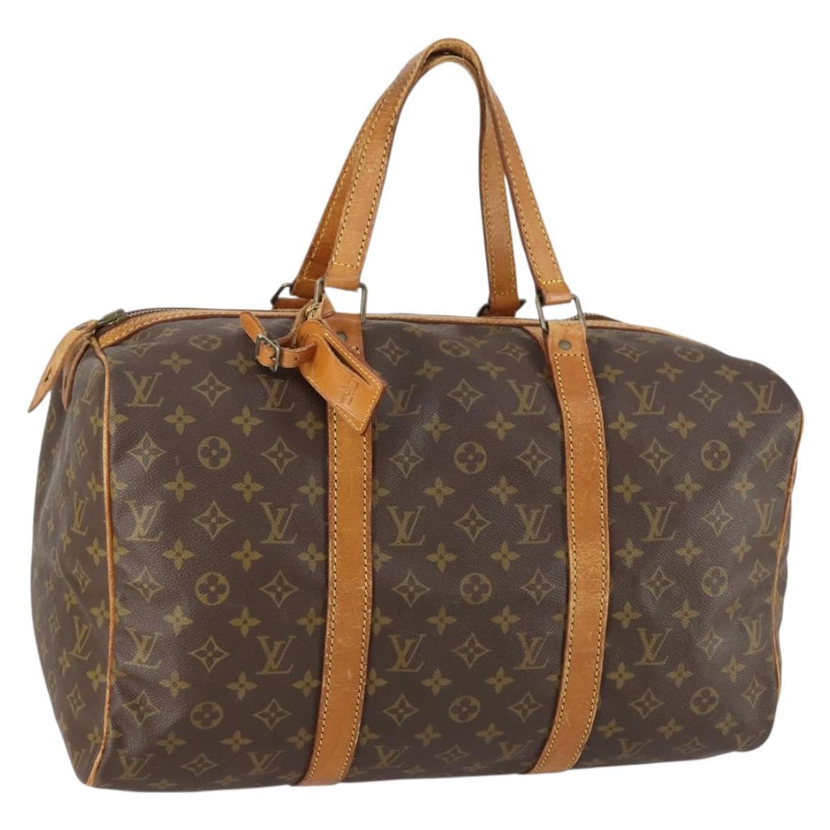LOUIS VUITTON Monogram Sac Souple 45 Boston Bag M41624 LV Auth 151134