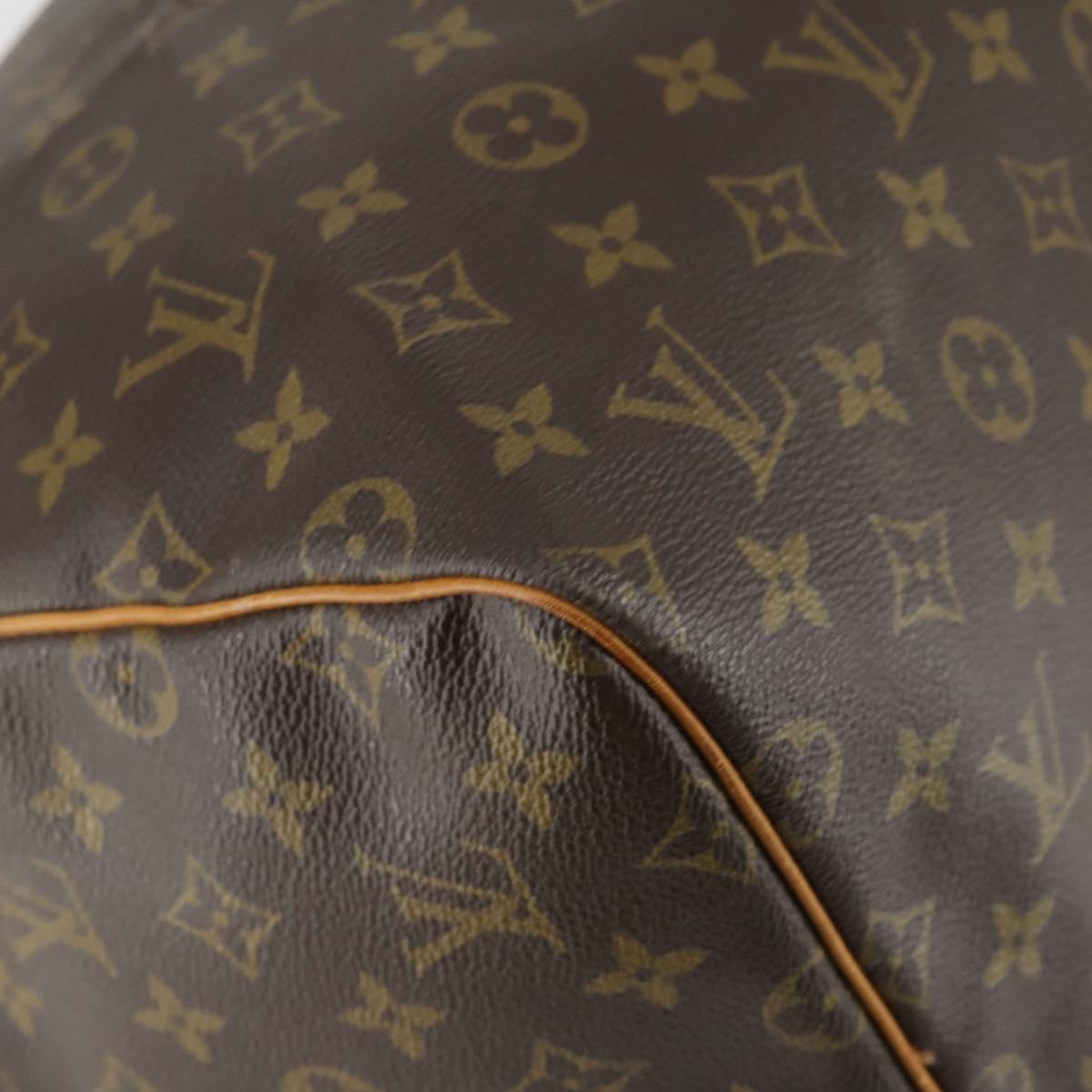 LOUIS VUITTON Monogram Keepall 55 Boston Bag M41424 LV Auth 151137