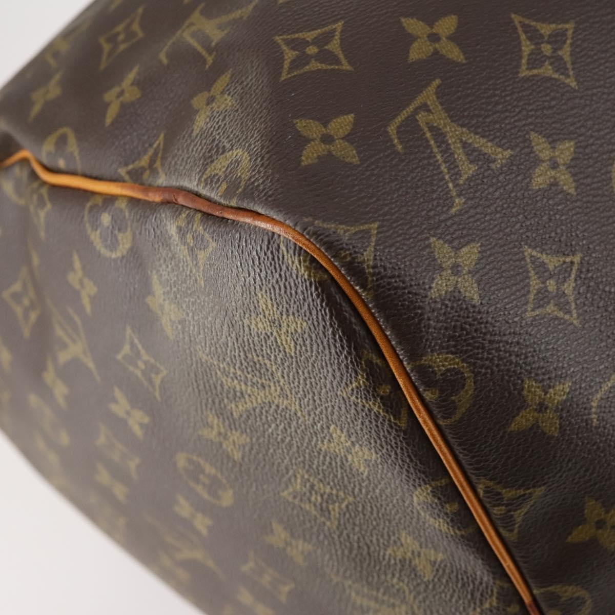 LOUIS VUITTON Monogram Keepall 55 Boston Bag M41424 LV Auth 151137