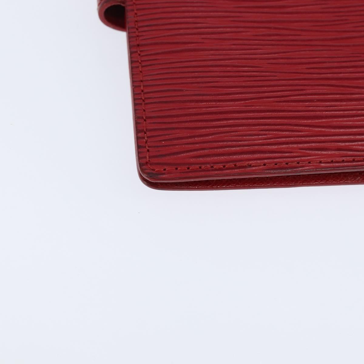LOUIS VUITTON Epi Agenda PM Day Planner Cover Red R20057 LV Auth 151147