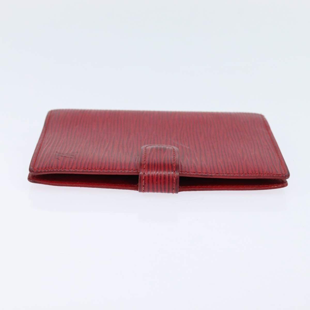 LOUIS VUITTON Epi Agenda PM Day Planner Cover Red R20057 LV Auth 151147
