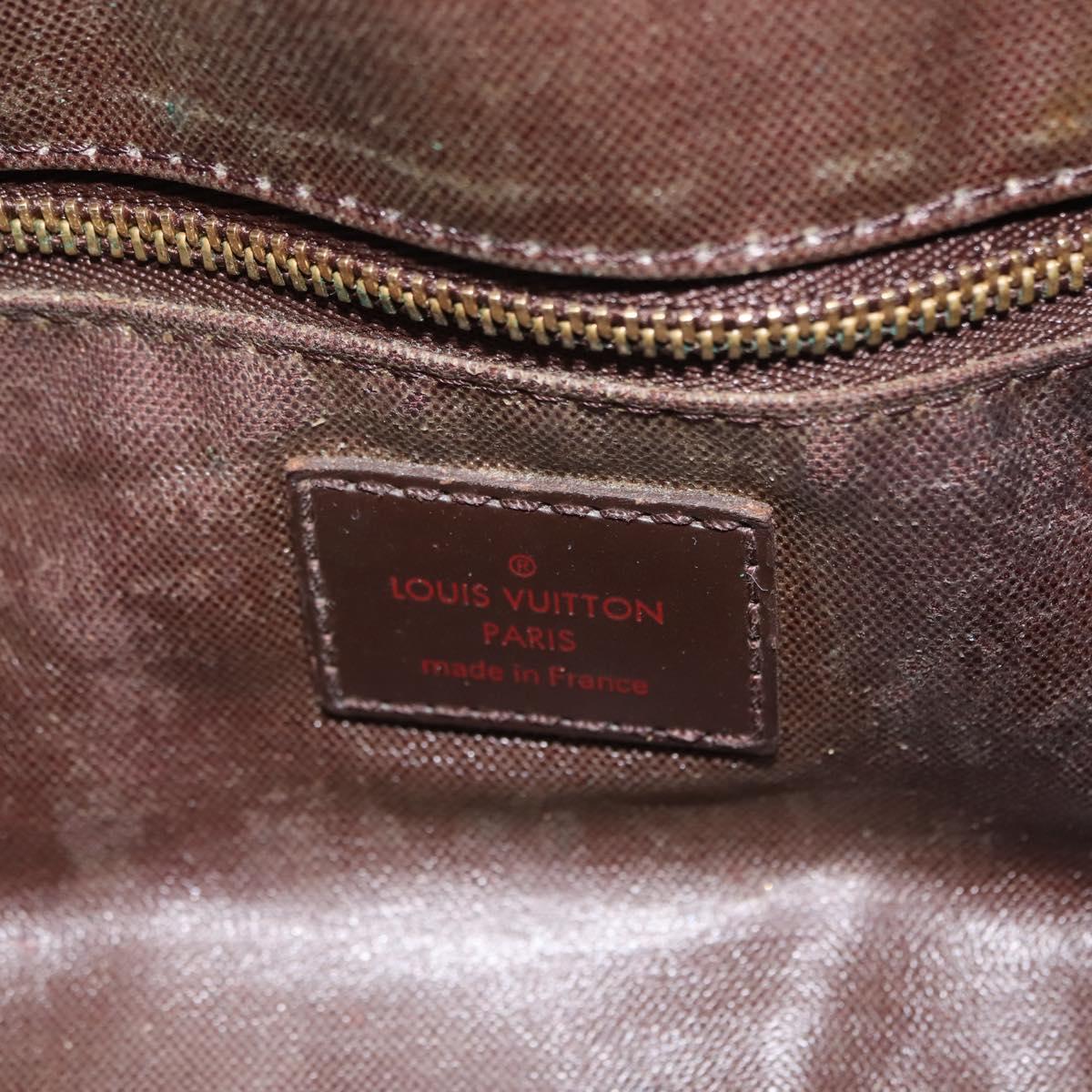 LOUIS VUITTON Damier Ebene Trousse Toilette25 Clutch Bag N47624 LV Auth 151153