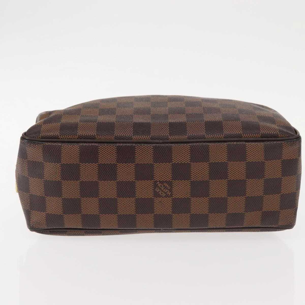 LOUIS VUITTON Damier Ebene Trousse Toilette25 Clutch Bag N47624 LV Auth 151153