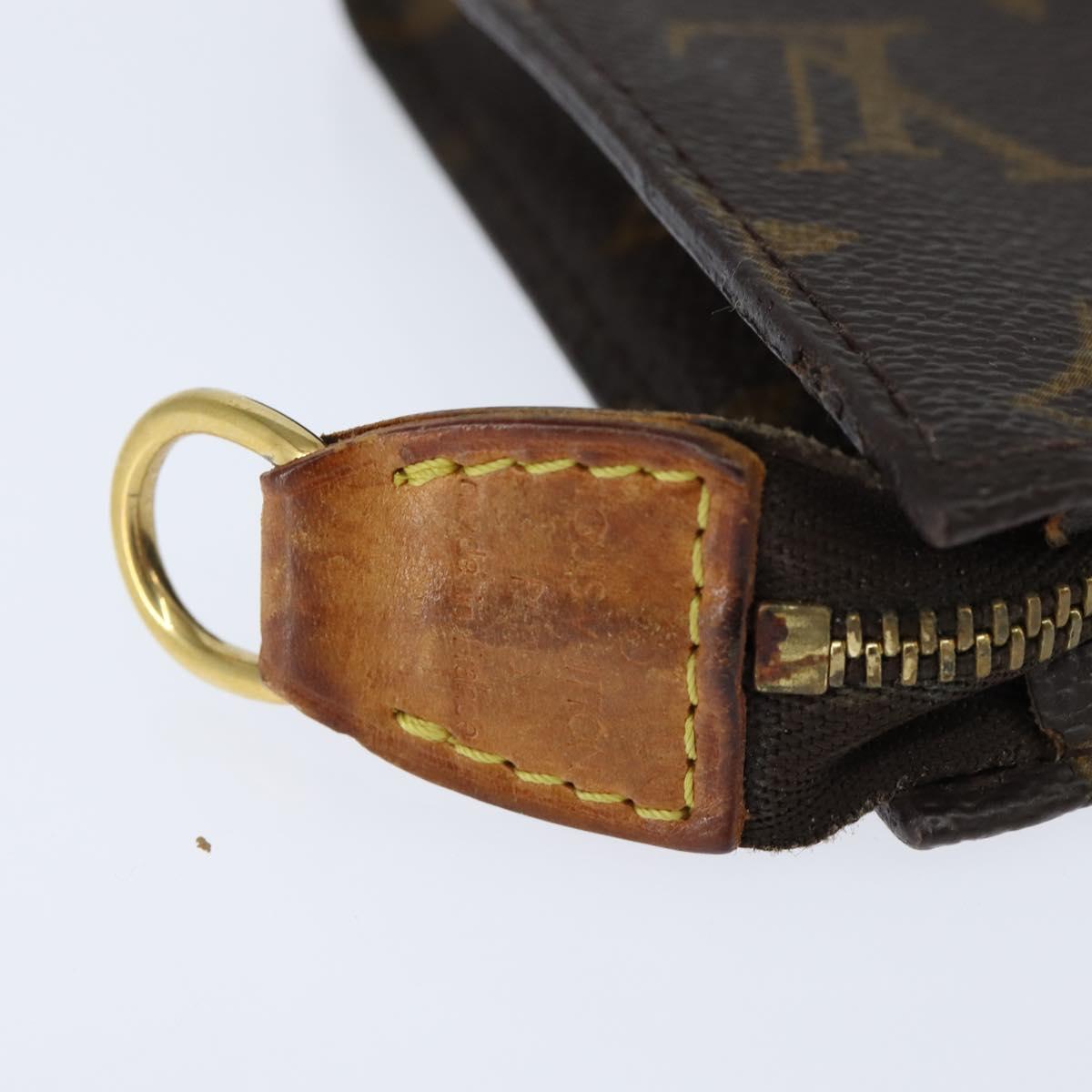 LOUIS VUITTON Monogram Bucket GM Accessory Pouch LV Auth 151163