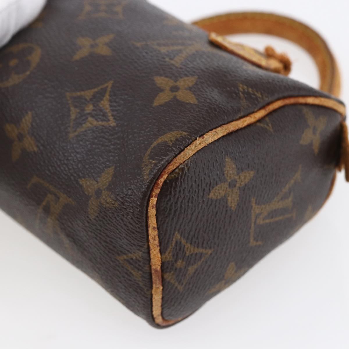 LOUIS VUITTON Monogram Mini Speedy Hand Bag M41534 LV Auth 151165