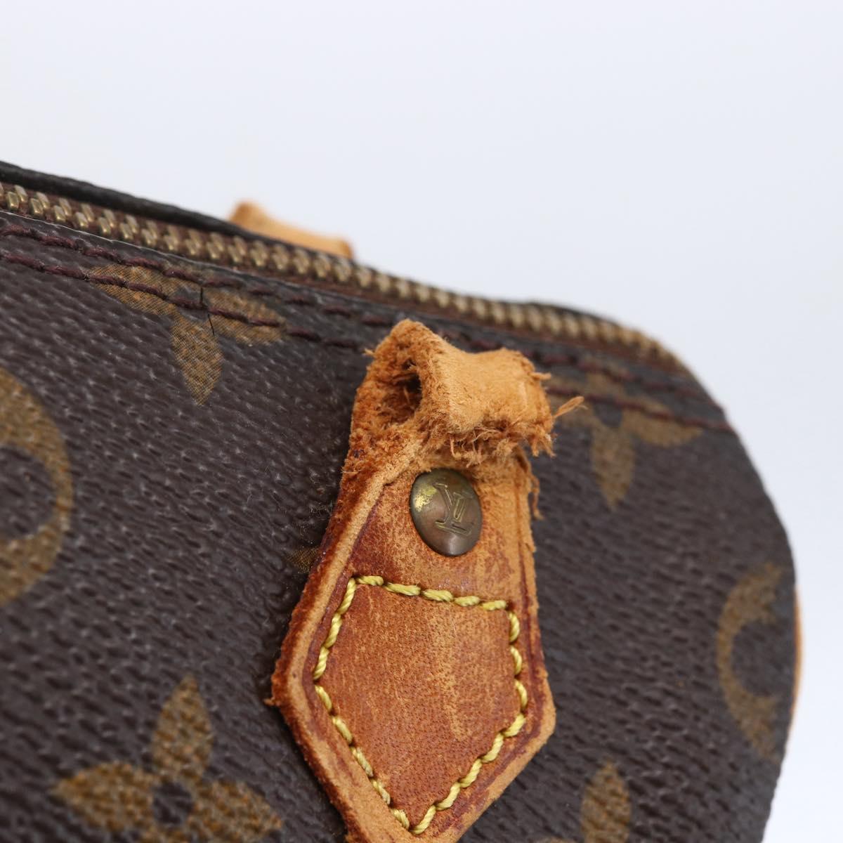 LOUIS VUITTON Monogram Mini Speedy Hand Bag M41534 LV Auth 151165