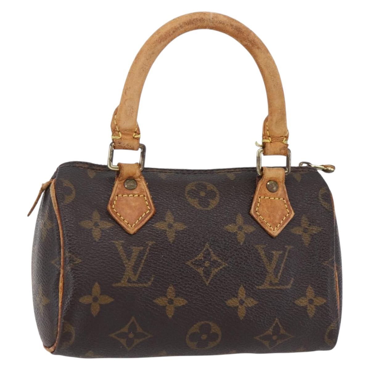 LOUIS VUITTON Monogram Mini Speedy Hand Bag M41534 LV Auth 151165