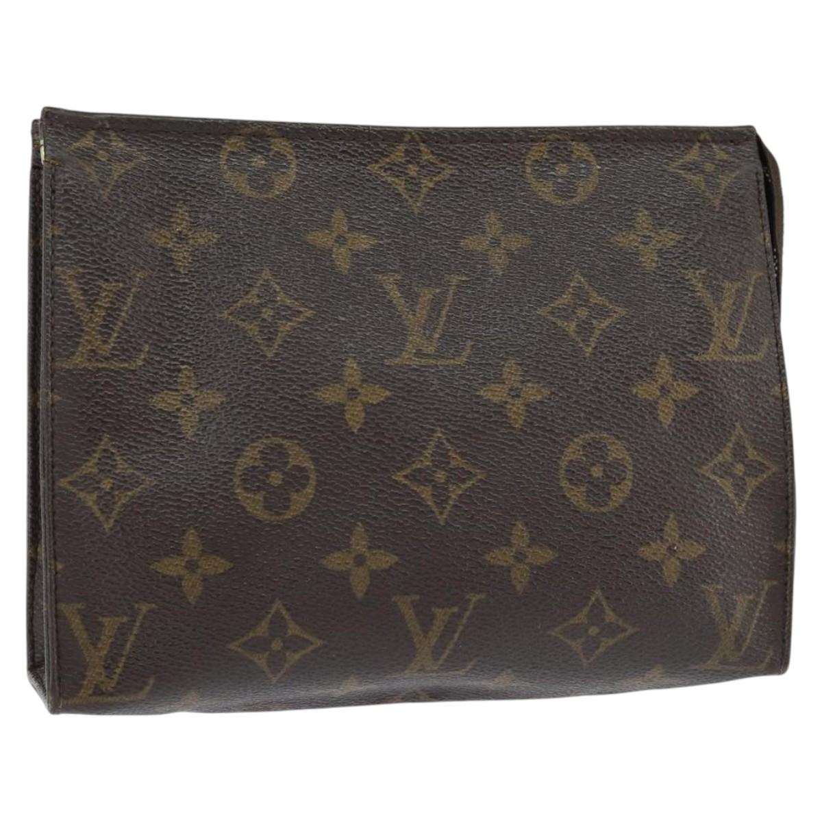 LOUIS VUITTON Monogram Poche Toilette 19 Pouch M47544 LV Auth 151166