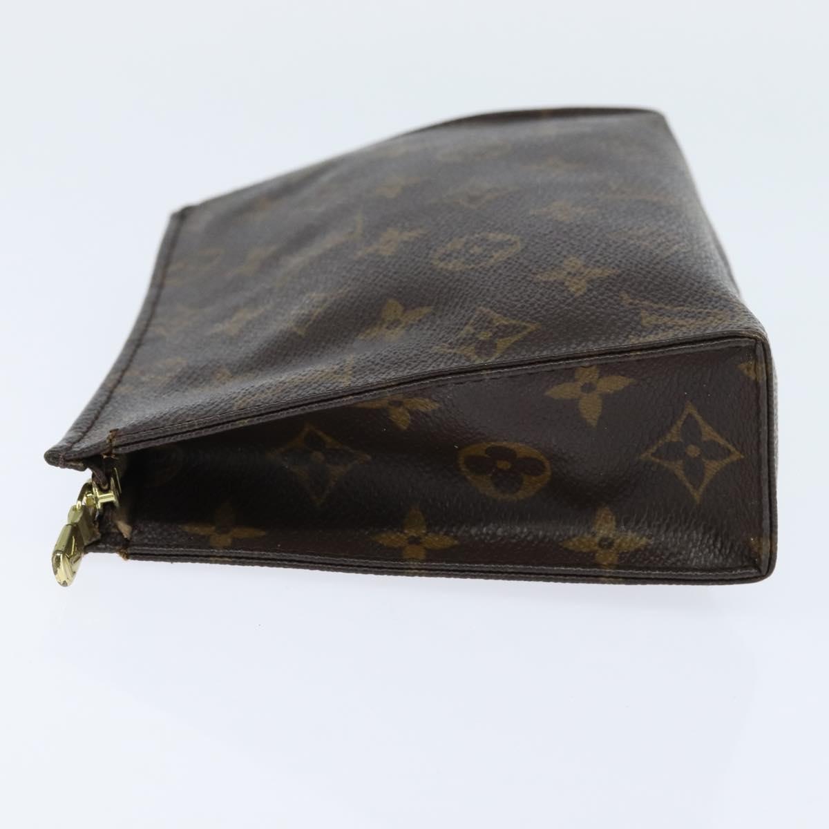 LOUIS VUITTON Monogram Poche Toilette 19 Pouch M47544 LV Auth 151166