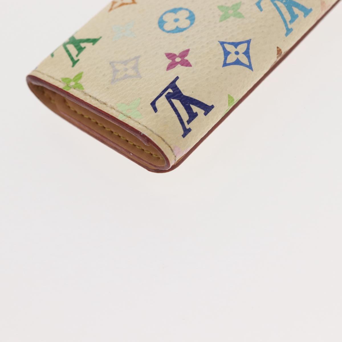LOUIS VUITTON Monogram Multicolor Multicles 4 Key Case White M93731 Auth 151171