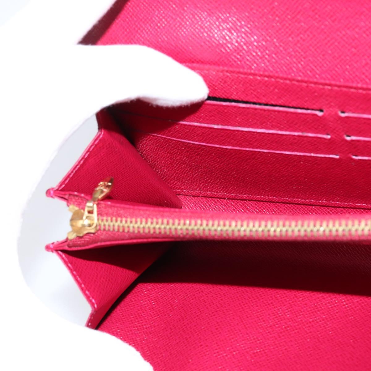 LOUIS VUITTON Multicolor Portefeuille Sarah Long White M93532 LV Auth 151180