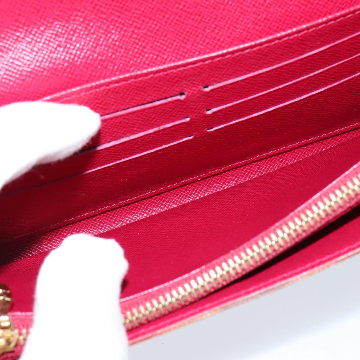 LOUIS VUITTON Multicolor Portefeuille Sarah Long White M93532 LV Auth 151180