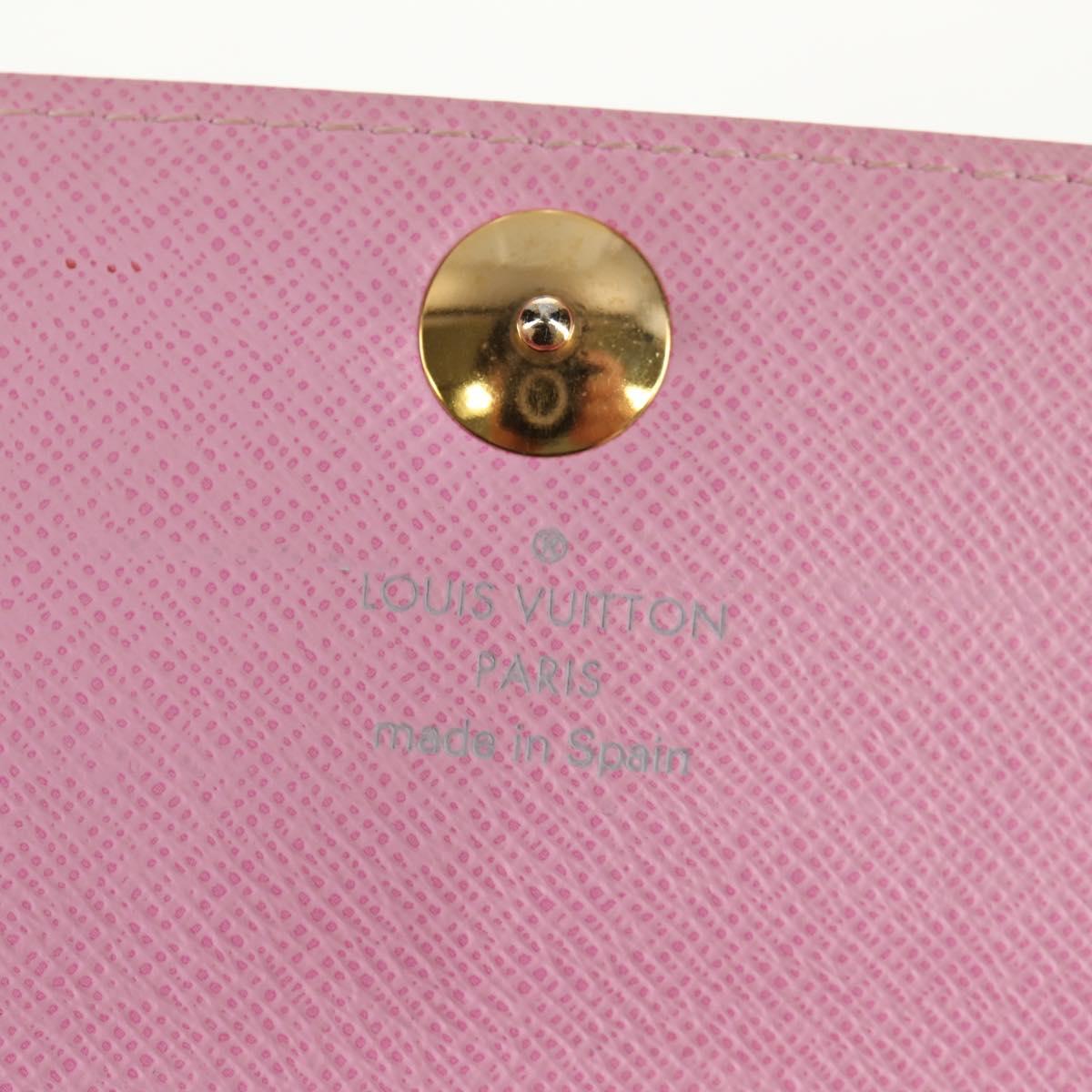 LOUIS VUITTON Multicolor Portefeuille Sarah Long White M93532 LV Auth 151181V