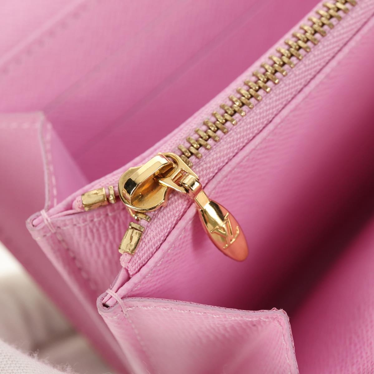 LOUIS VUITTON Multicolor Portefeuille Sarah Long White M93532 LV Auth 151181V