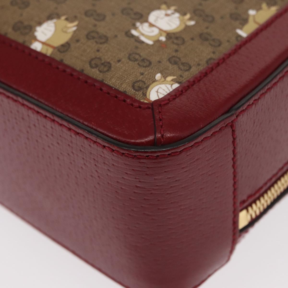 GUCCI Micro GG Supreme Doraemon Collaboration Bag PVC 655596 Auth 151200SAM