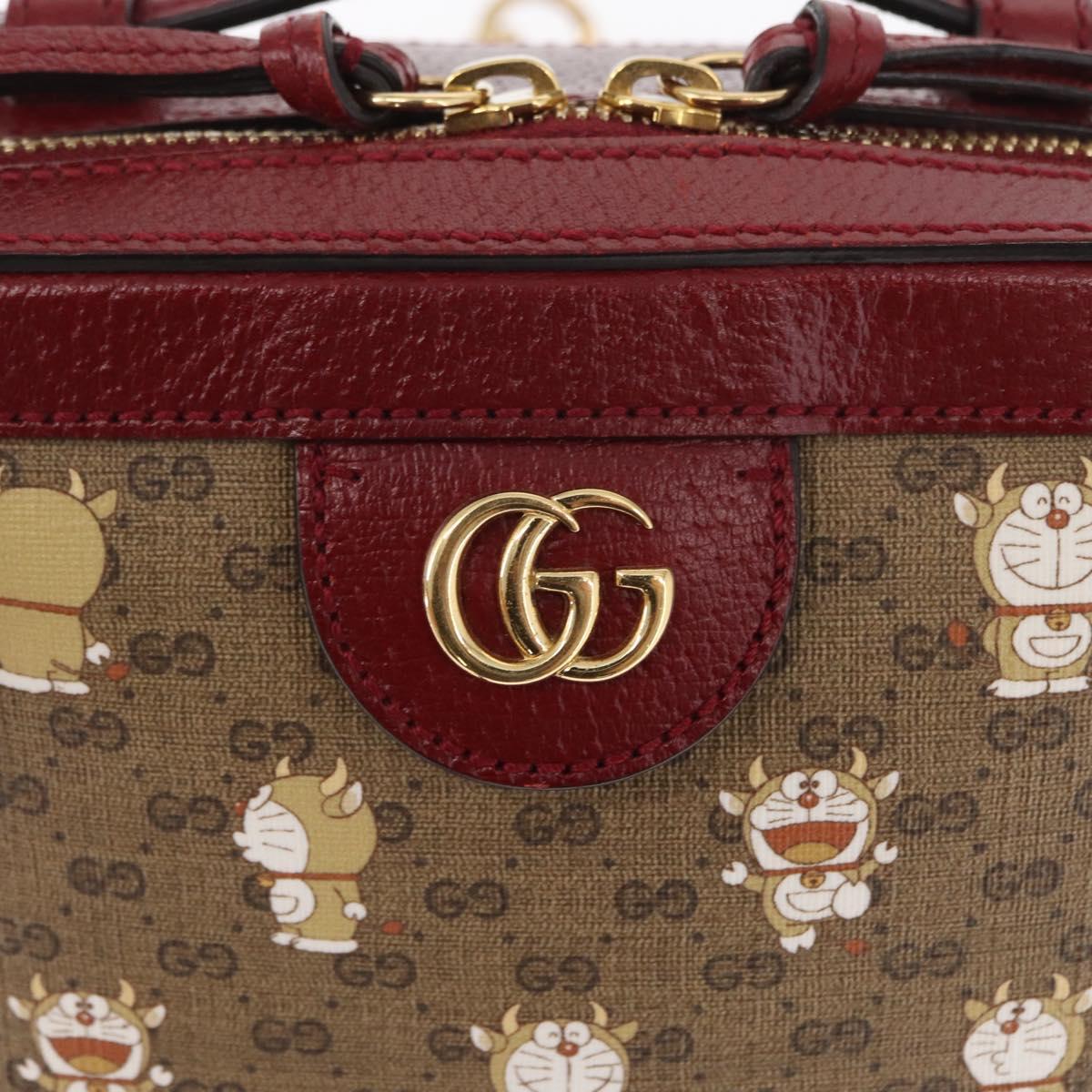 GUCCI Micro GG Supreme Doraemon Collaboration Bag PVC 655596 Auth 151200SAM