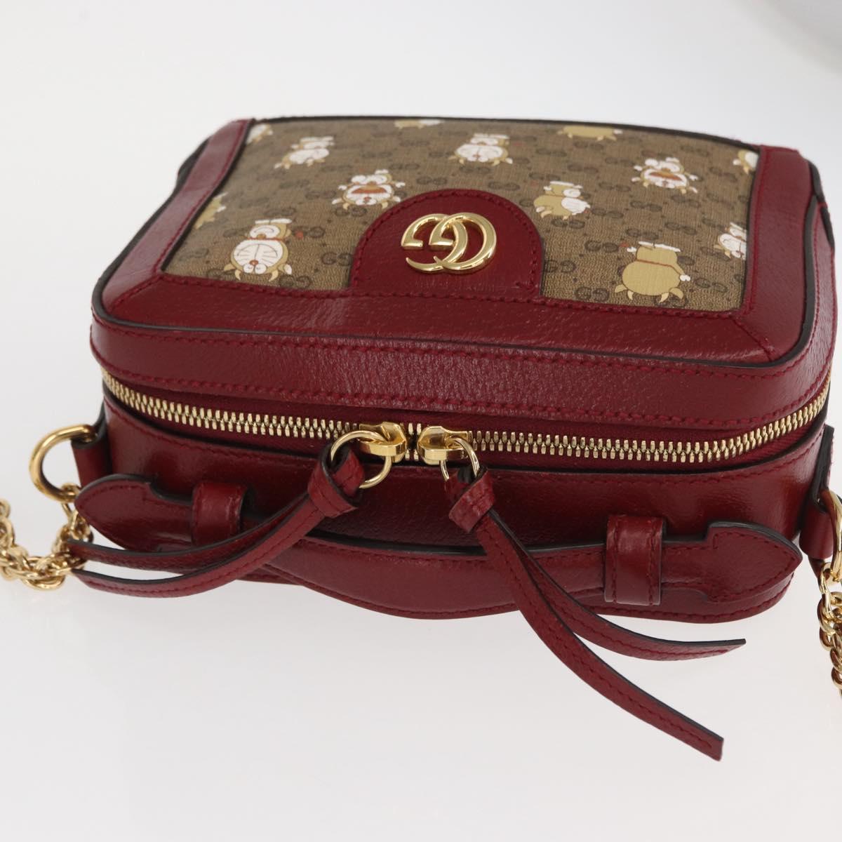 GUCCI Micro GG Supreme Doraemon Collaboration Bag PVC 655596 Auth 151200SAM
