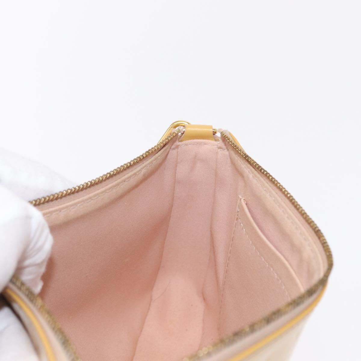 LOUIS VUITTON Vernis Pochette Accessoires Rose Angelique M90072 LV Auth 151201V