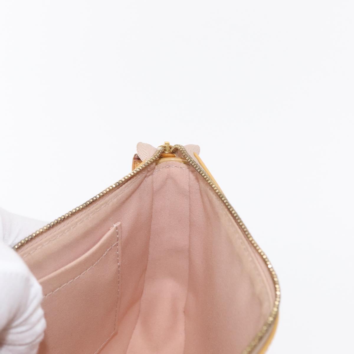 LOUIS VUITTON Vernis Pochette Accessoires Rose Angelique M90072 LV Auth 151201V