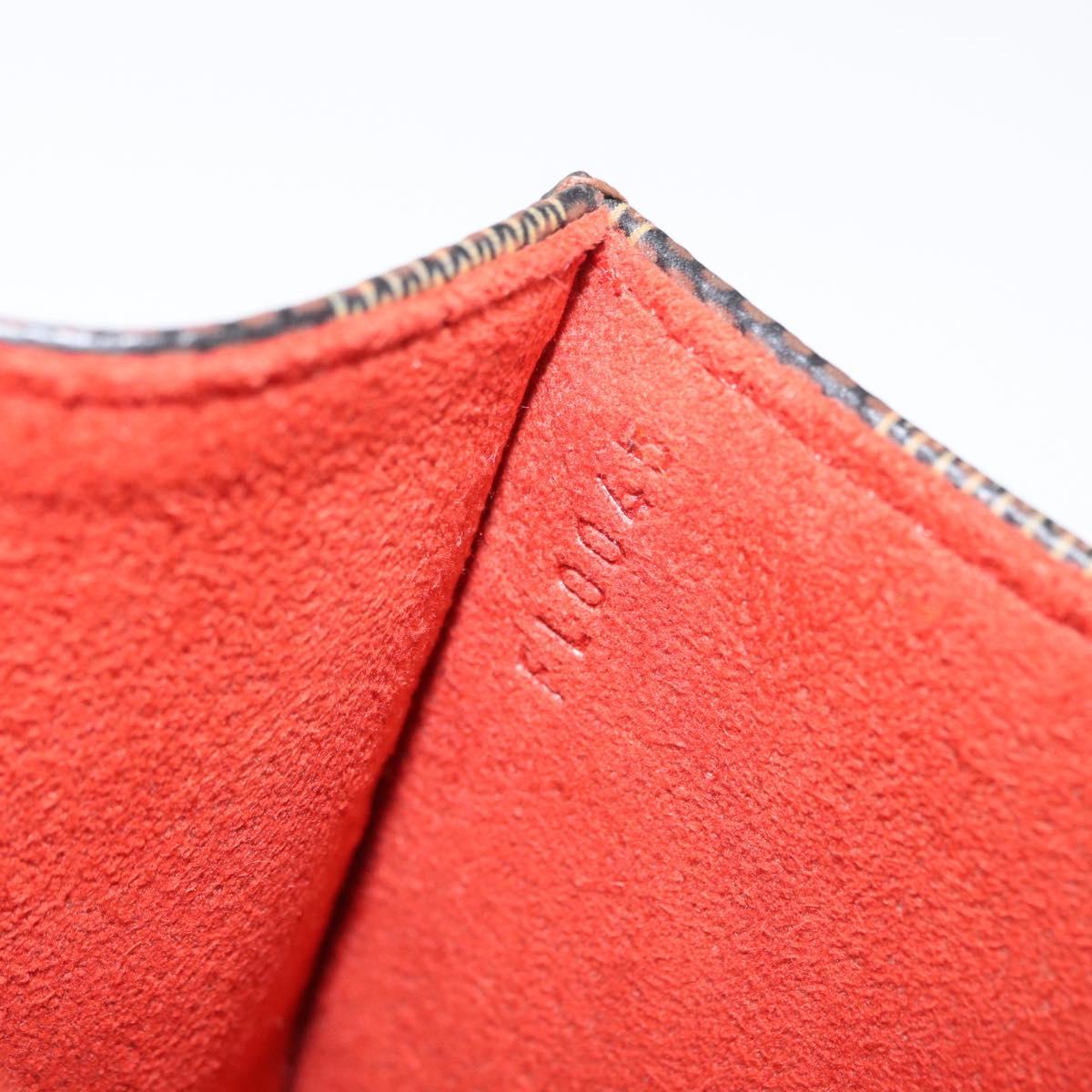 LOUIS VUITTON Damier Ebene Pochette Florentine Waist Bag N51856 LV Auth 151202V