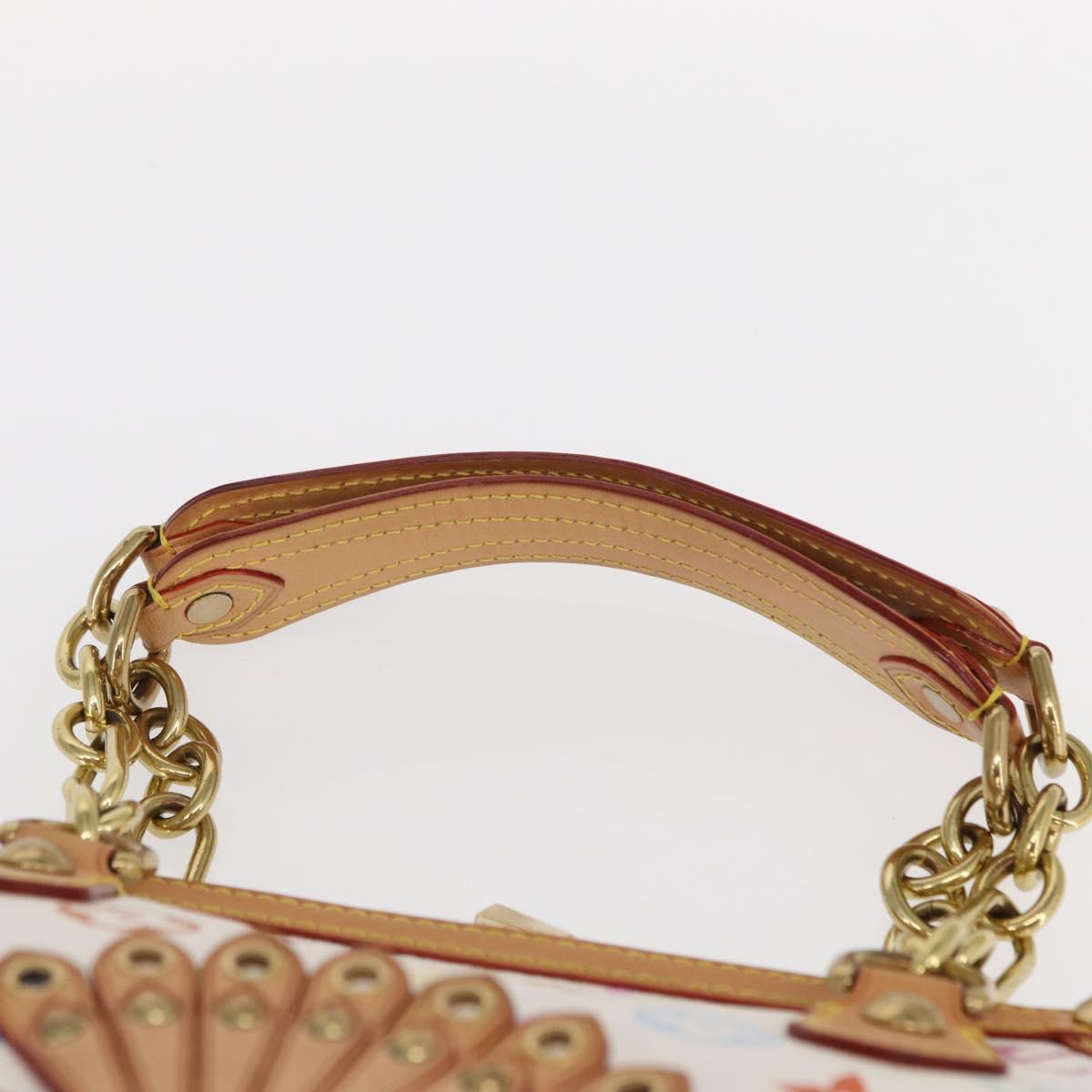 LOUIS VUITTON Monogram Multicolor Gracie MM Bag White M92590 LV Auth 151203SM