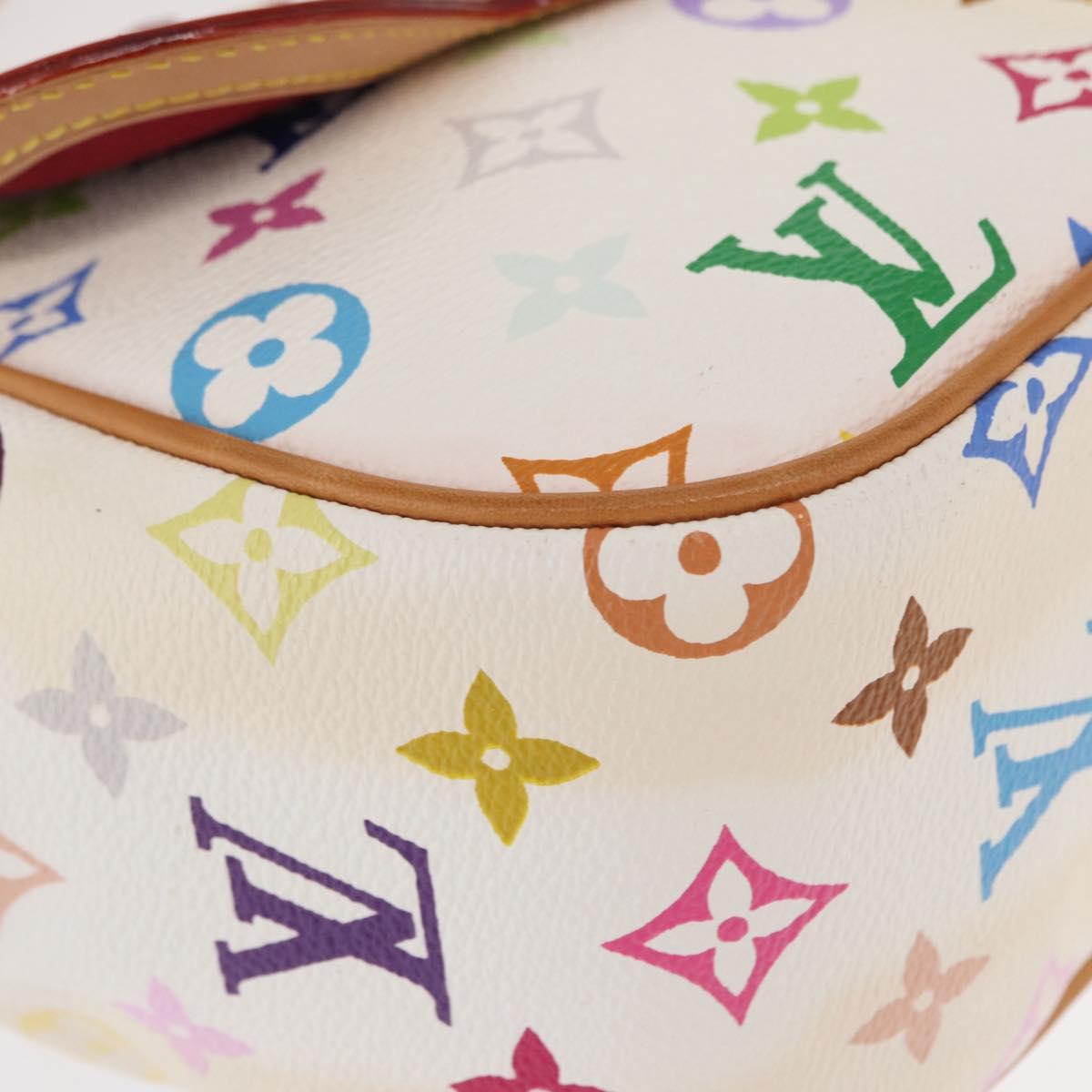 LOUIS VUITTON Monogram Multicolor Gracie MM Bag White M92590 LV Auth 151203SM