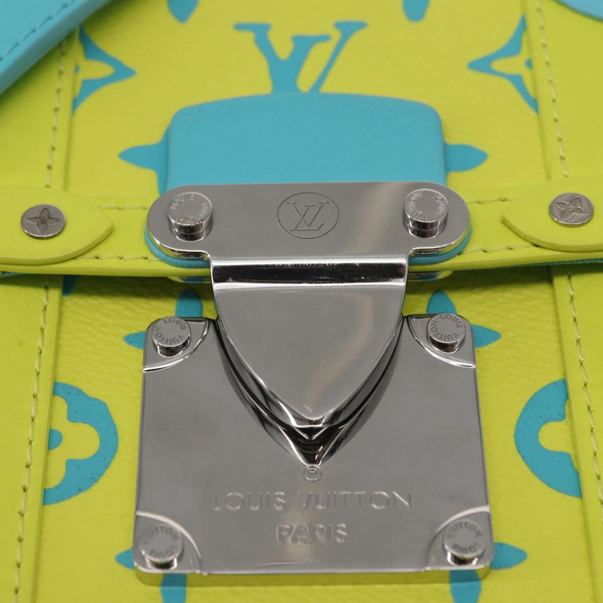 LOUIS VUITTON Monogram Playground Vertical Trunk Bag Yellow M82007 Auth 151204SM