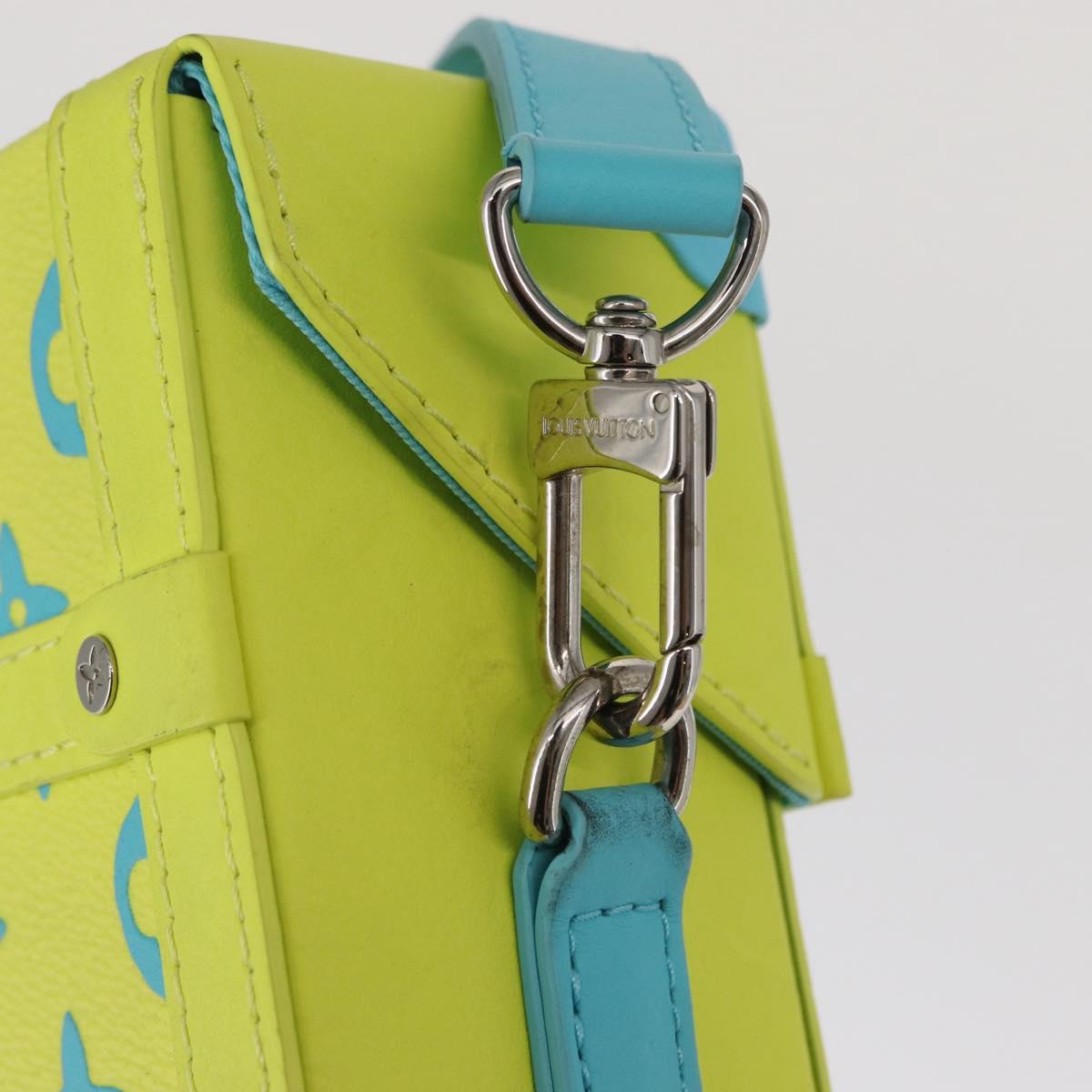 LOUIS VUITTON Monogram Playground Vertical Trunk Bag Yellow M82007 Auth 151204SM