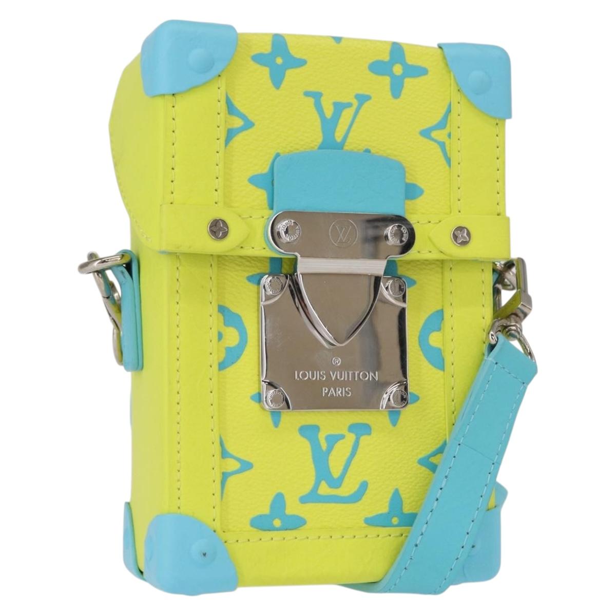 LOUIS VUITTON Monogram Playground Vertical Trunk Bag Yellow M82007 Auth 151204SM