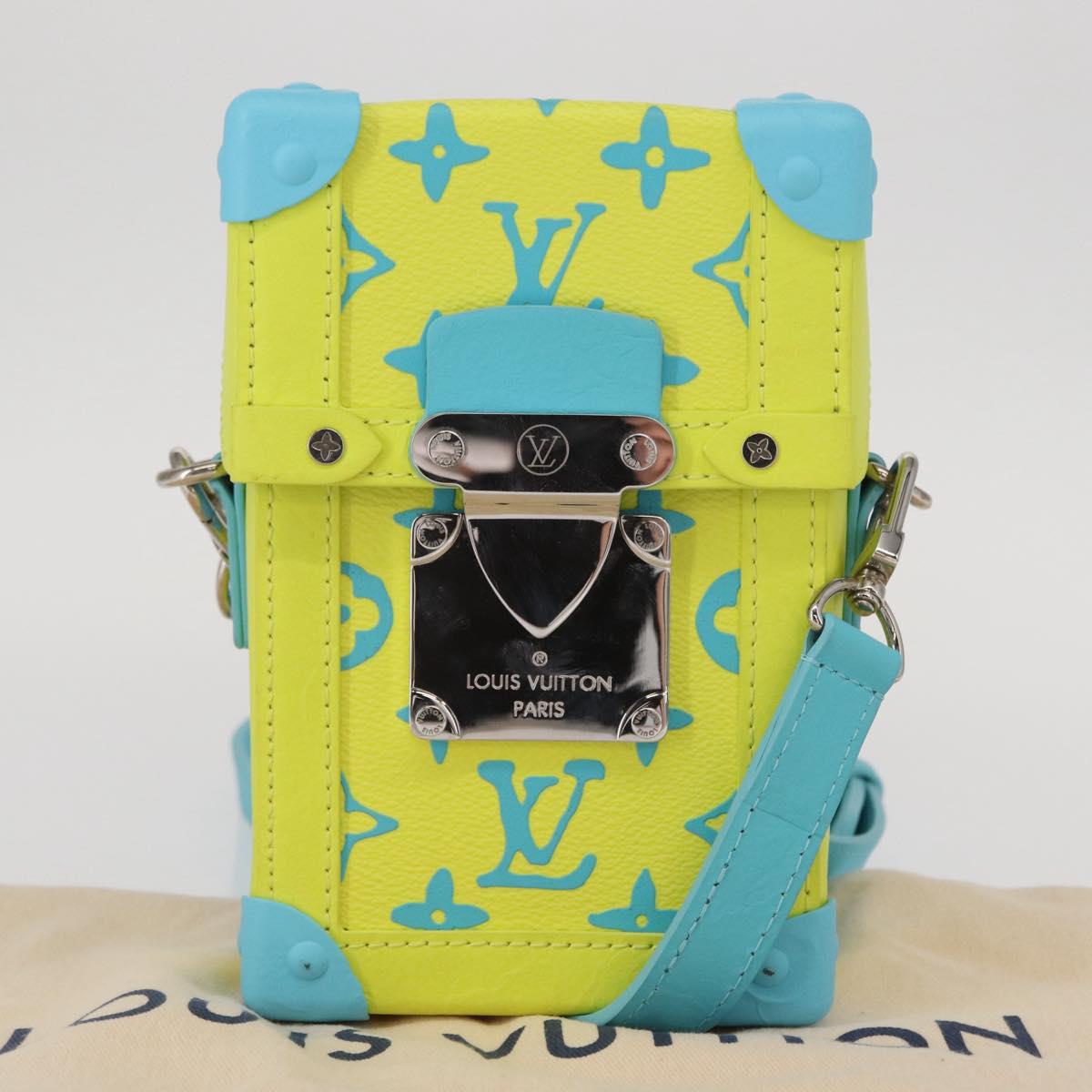 LOUIS VUITTON Monogram Playground Vertical Trunk Bag Yellow M82007 Auth 151204SM