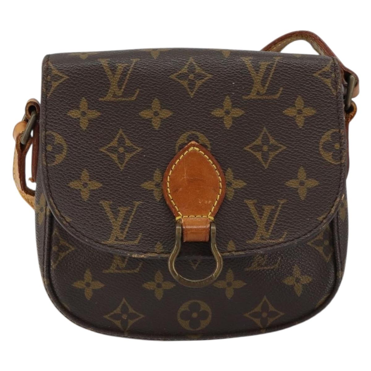 LOUIS VUITTON Monogram Saint Cloud PM Shoulder Bag M51244 LV Auth 151225