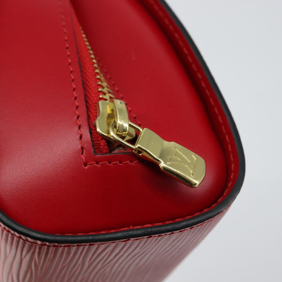LOUIS VUITTON Epi Dauphine MM Pouch Red M48457 LV Auth 151231