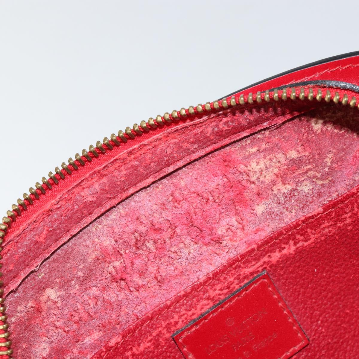 LOUIS VUITTON Epi Dauphine MM Pouch Red M48457 LV Auth 151231