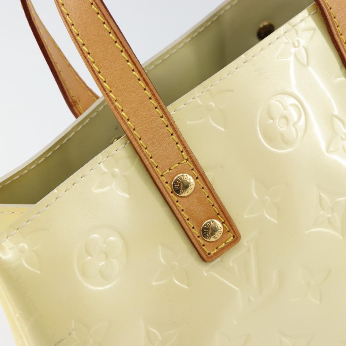 LOUIS VUITTON Monogram Vernis Reade PM Hand Bag Perle M91336 LV Auth 151238