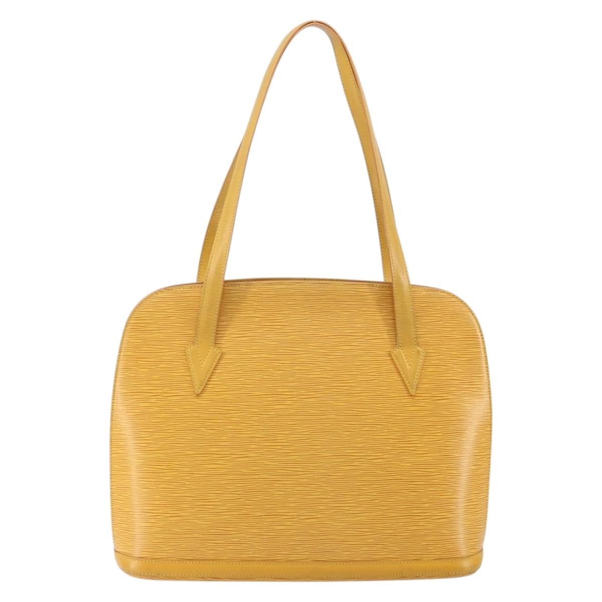 LOUIS VUITTON Epi Lussac Shoulder Bag Yellow M52289 LV Auth 151240