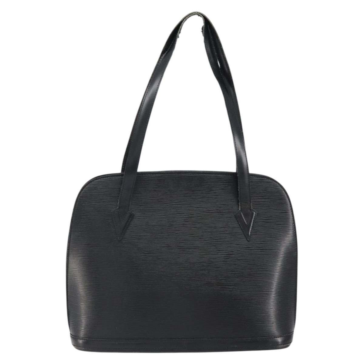 LOUIS VUITTON Epi Lussac Shoulder Bag Black M52282 LV Auth 151241