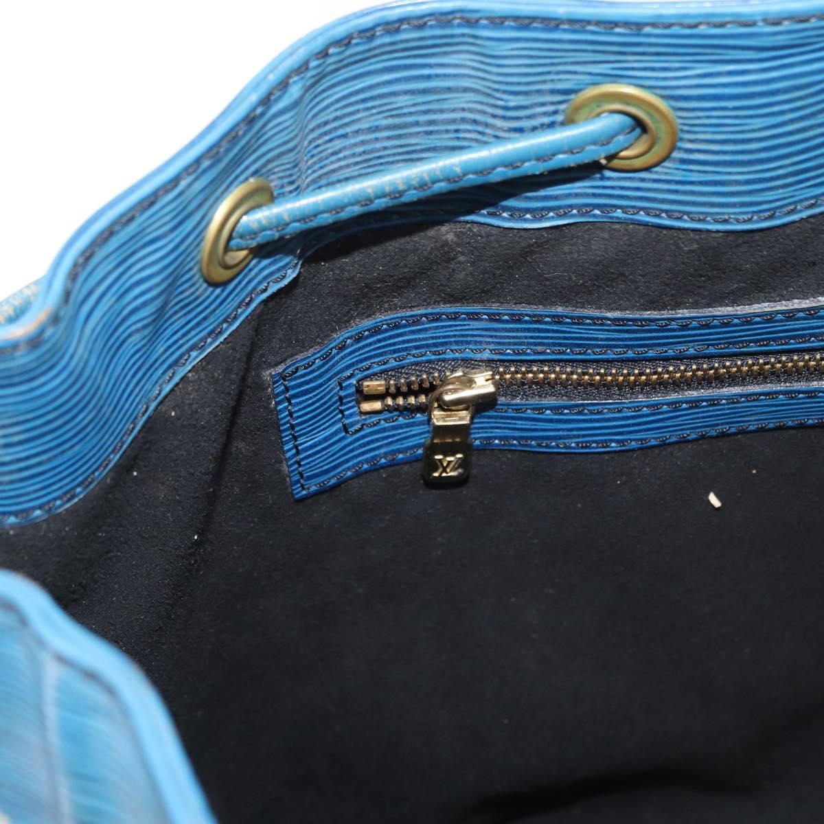 LOUIS VUITTON Epi Petit Noe Shoulder Bag Blue M44105 LV Auth 151242