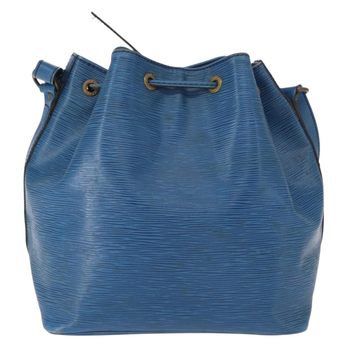 LOUIS VUITTON Epi Petit Noe Shoulder Bag Blue M44105 LV Auth 151242