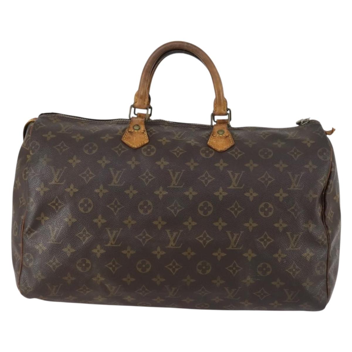 LOUIS VUITTON Monogram Speedy 40 Hand Bag M41522 LV Auth 151245