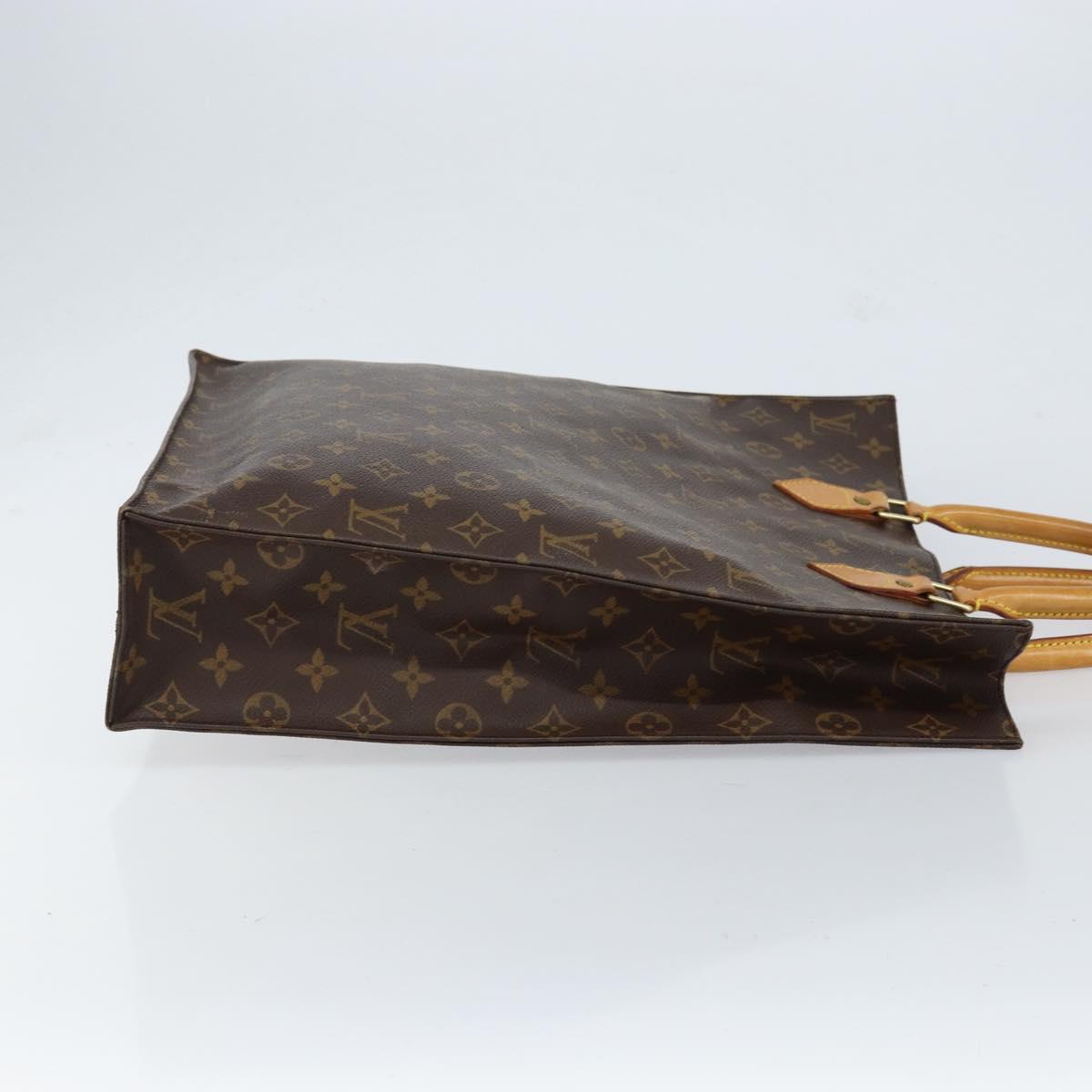 LOUIS VUITTON Monogram Sac Plat Hand Bag M51140 LV Auth 151249