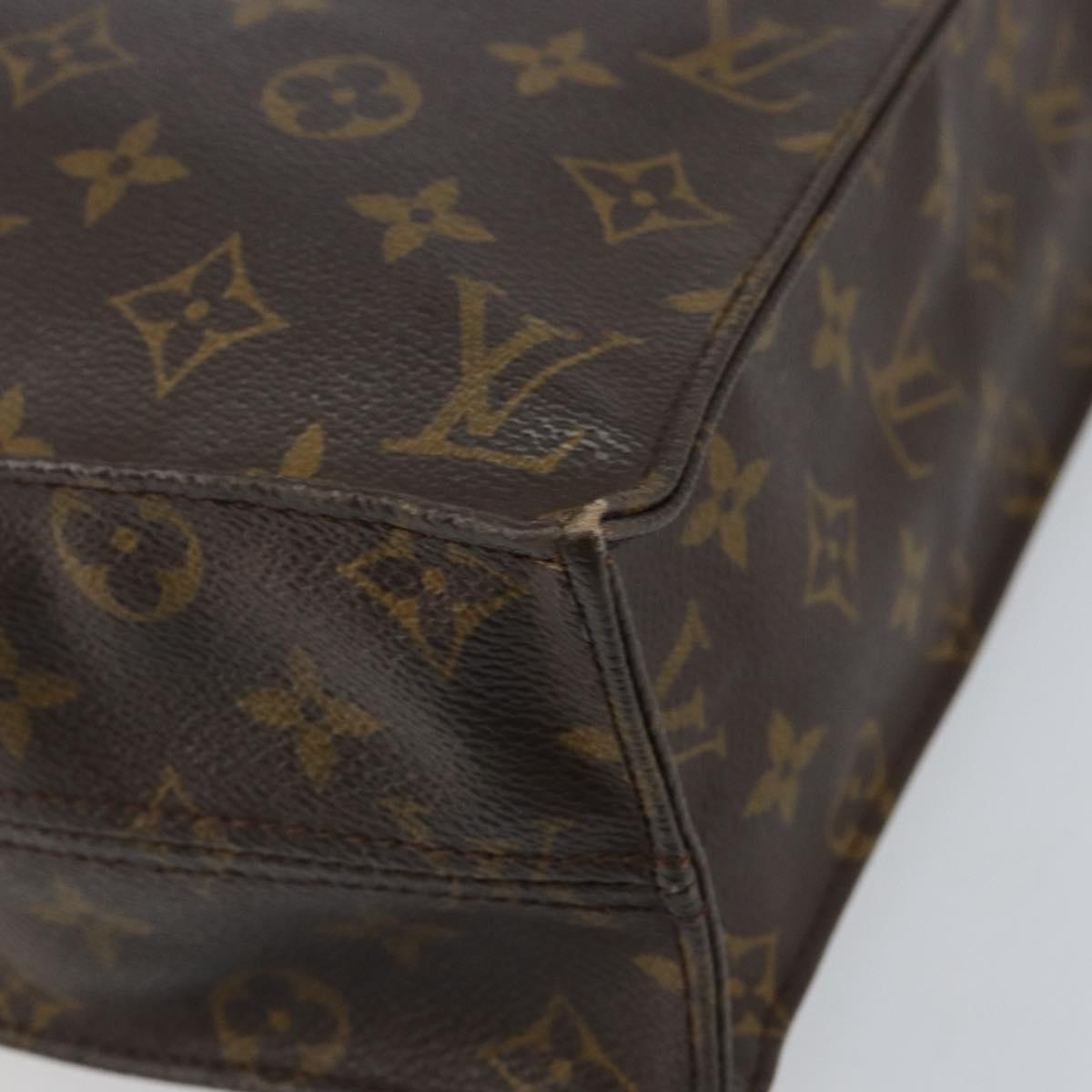 LOUIS VUITTON Monogram Sac Plat Hand Bag M51140 LV Auth 151250