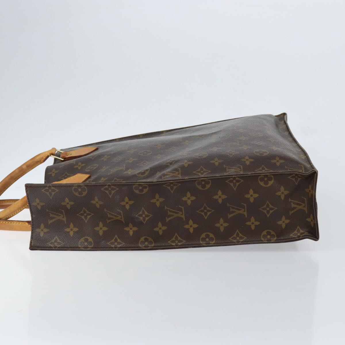 LOUIS VUITTON Monogram Sac Plat Hand Bag M51140 LV Auth 151250